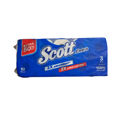 Picture of Scott Extra BT 3ply Wipes 180s 10R