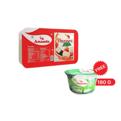 Picture of Ananda Fresh Paneer (Free Curd 180ml)